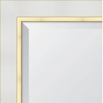 Brushed Gold Framed Square Mirror 750*750